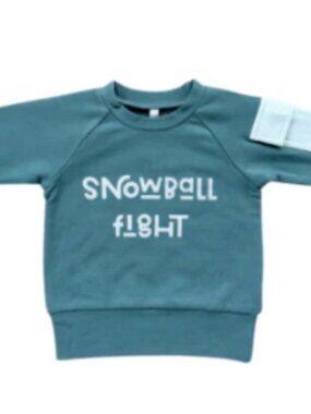 Baby Sprouts - Snowball Fight Raglan Sweatshirt